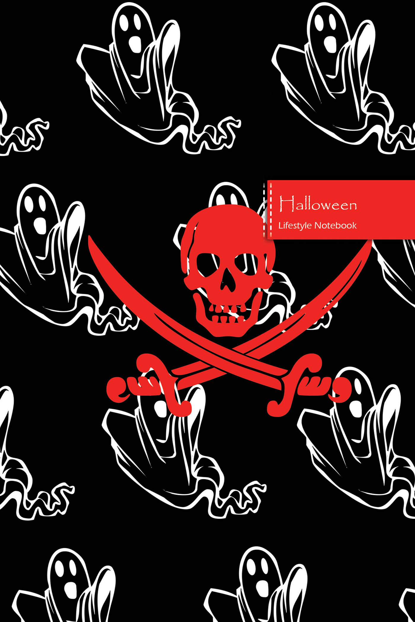 Halloween Lifestyle Notebook, Wide Ruled, 180 Pages (90 Shts), Dotted Lines, Write-in Journal, US Trade (6 x 9 In) (Book 9)