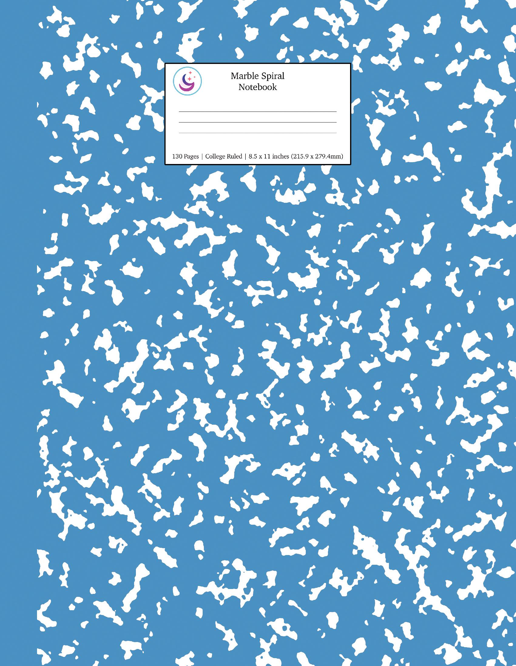 Blue Marble Spiral Notebook 8.5x11 College Ruled