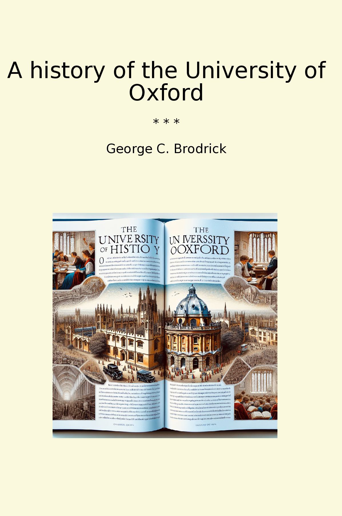 A history of the University of Oxford