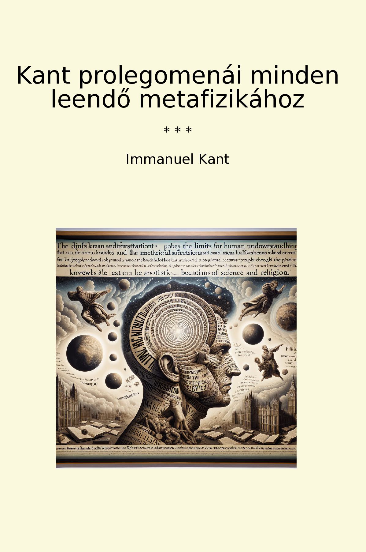 Kant prolegomenái minden leendő metafizikához