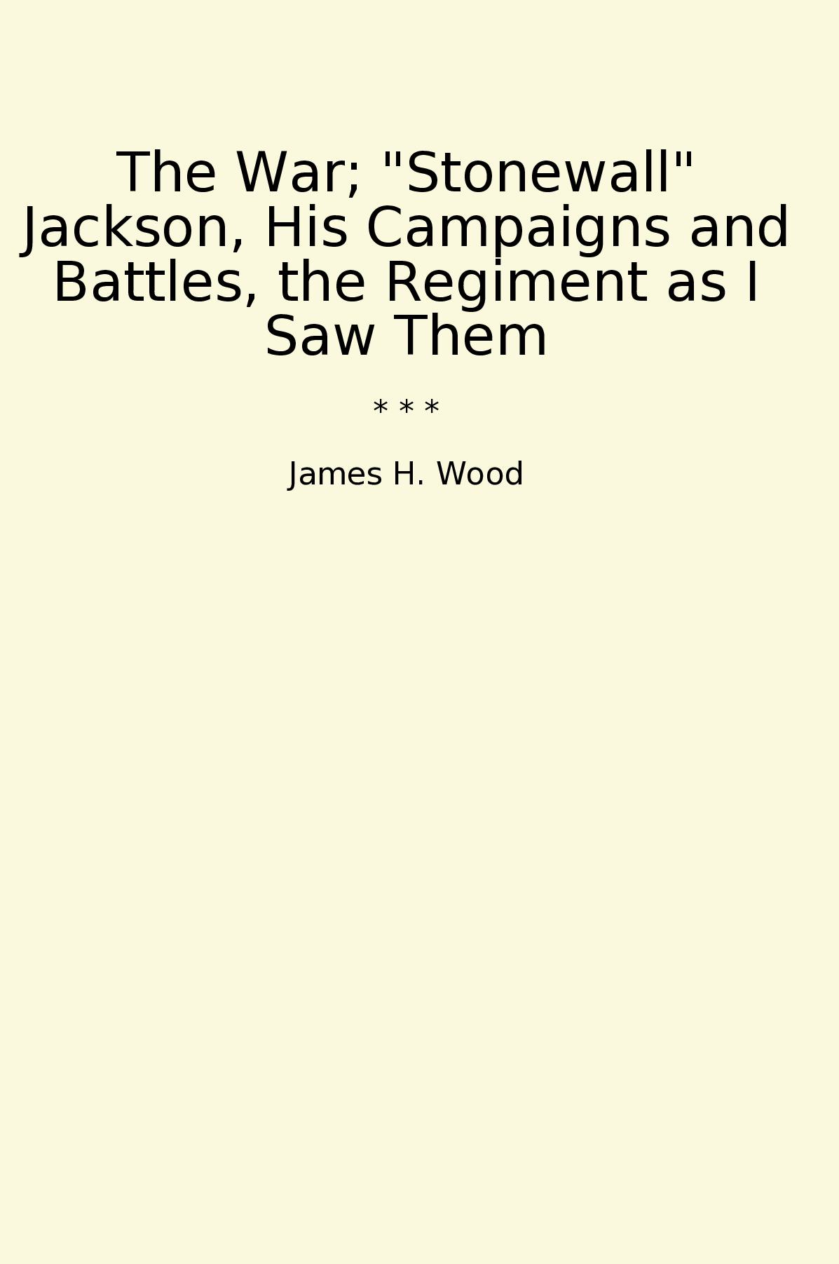 The War; 