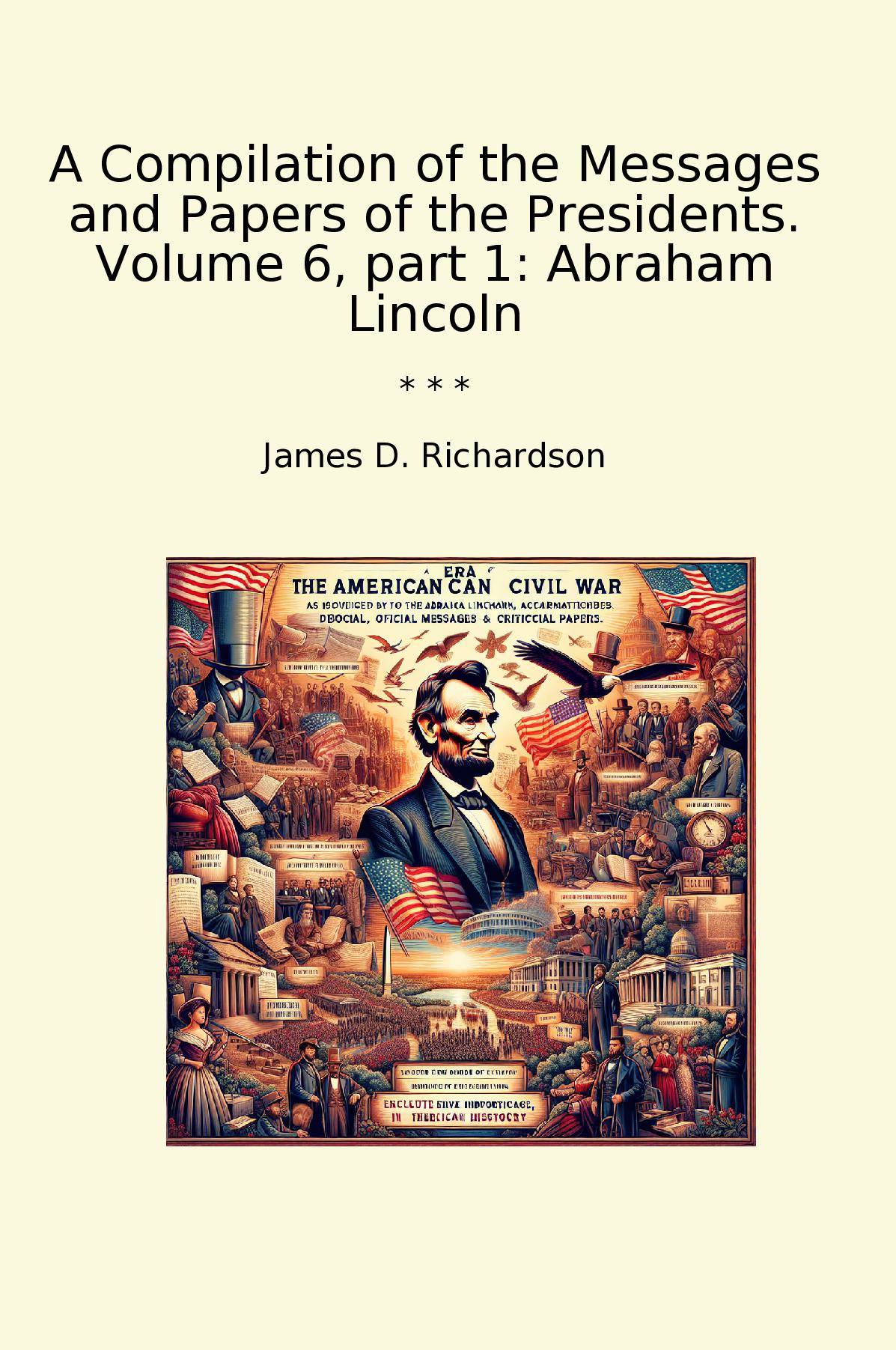 A Compilation of the Messages and Papers of the Presidents. Volume 6, part 1: Abraham Lincoln