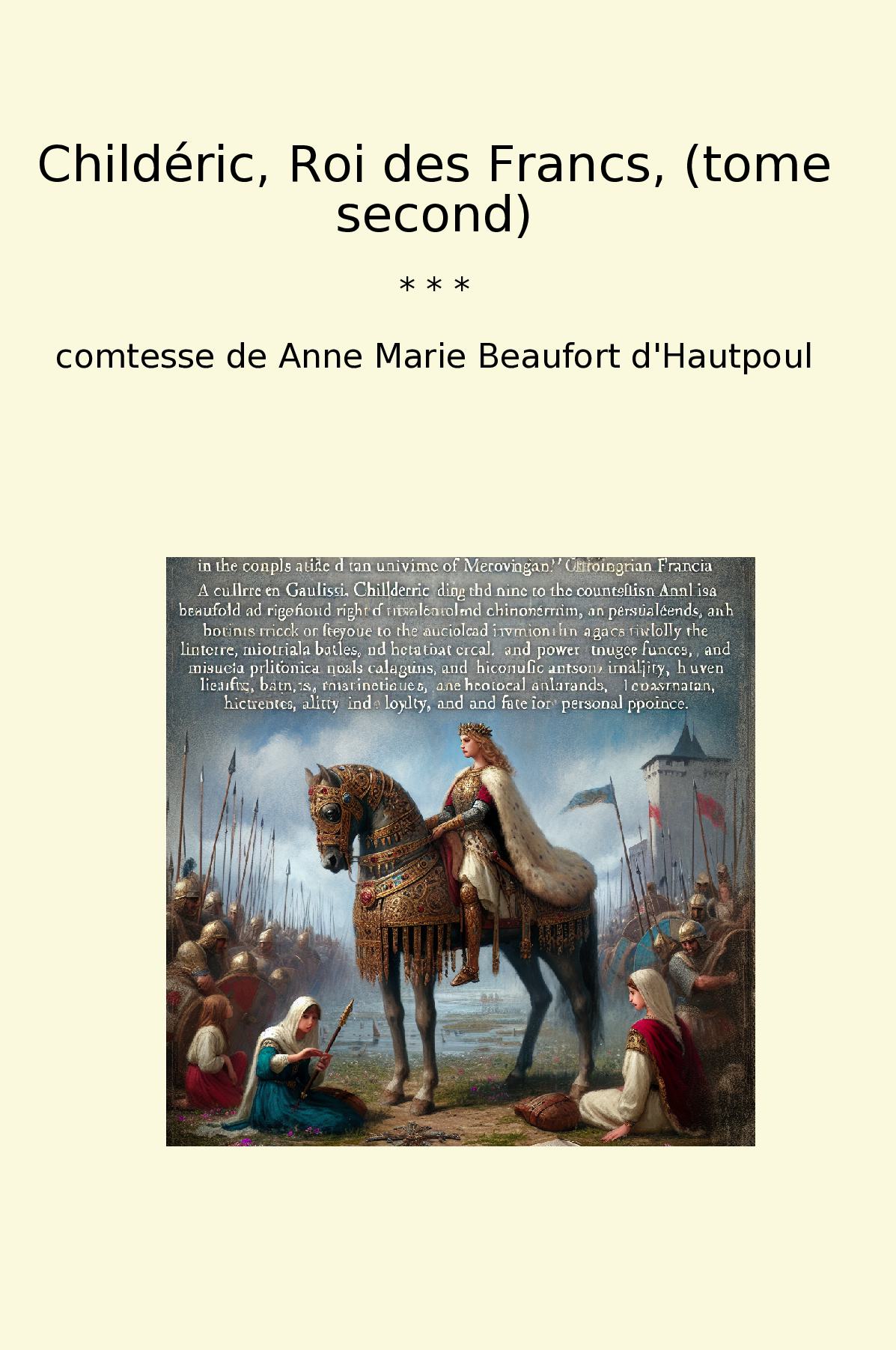 Childéric, Roi des Francs, (tome second)