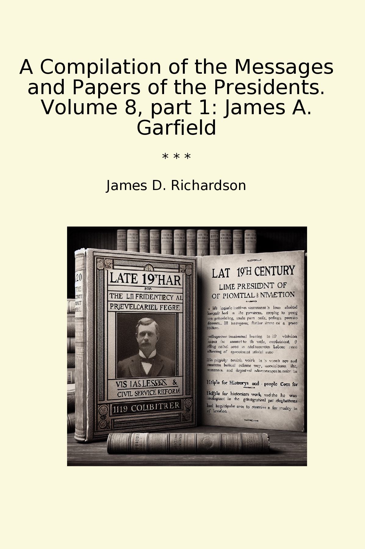 A Compilation of the Messages and Papers of the Presidents. Volume 8, part 1: James A. Garfield