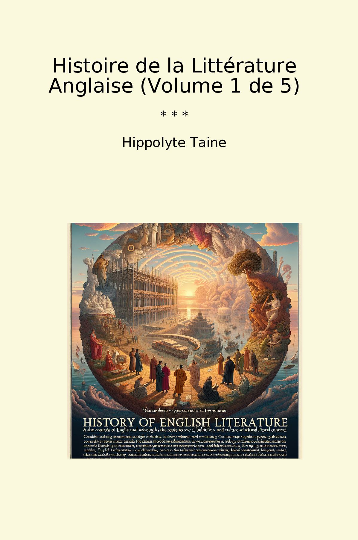Histoire de la Littérature Anglaise (Volume 1 de 5)