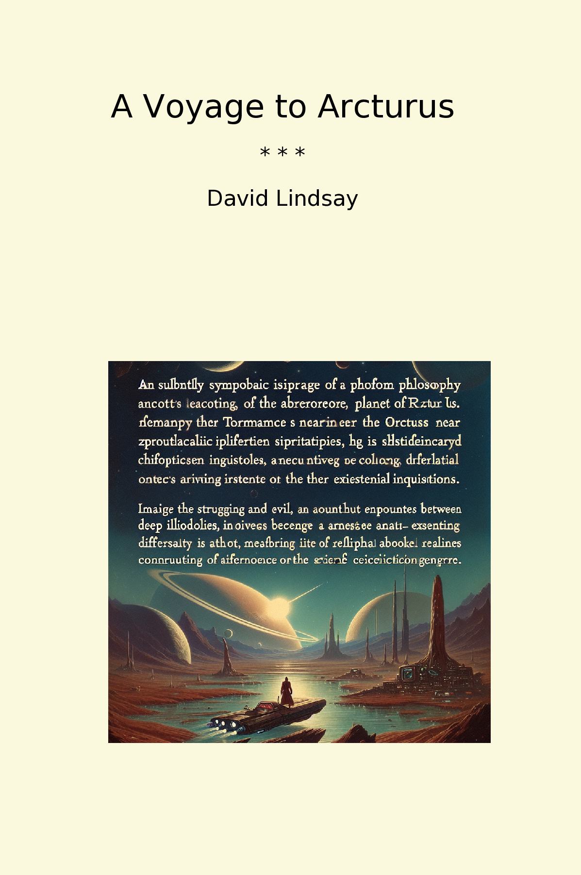 A Voyage to Arcturus