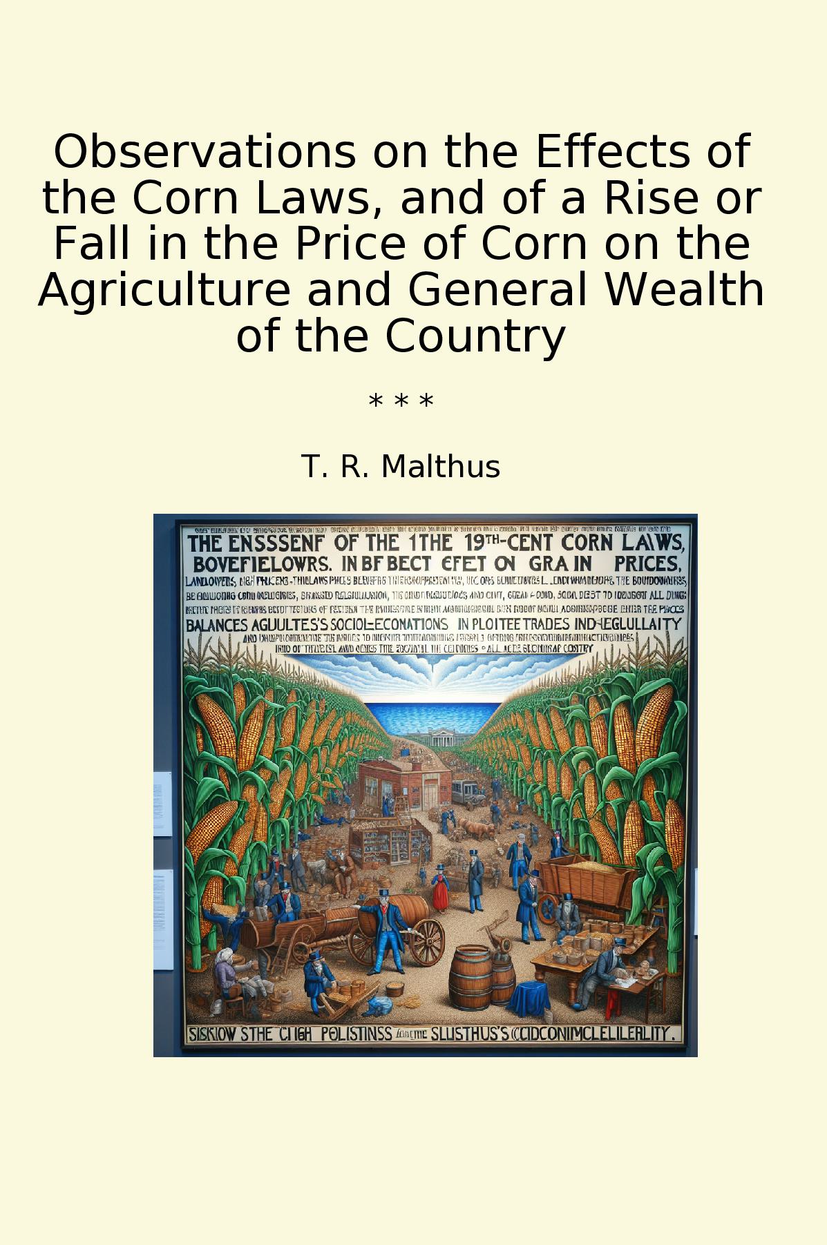 Observations on the Effects of the Corn Laws, and of a Rise or Fall in the Price of Corn on the Agriculture and General Wealth of the Country