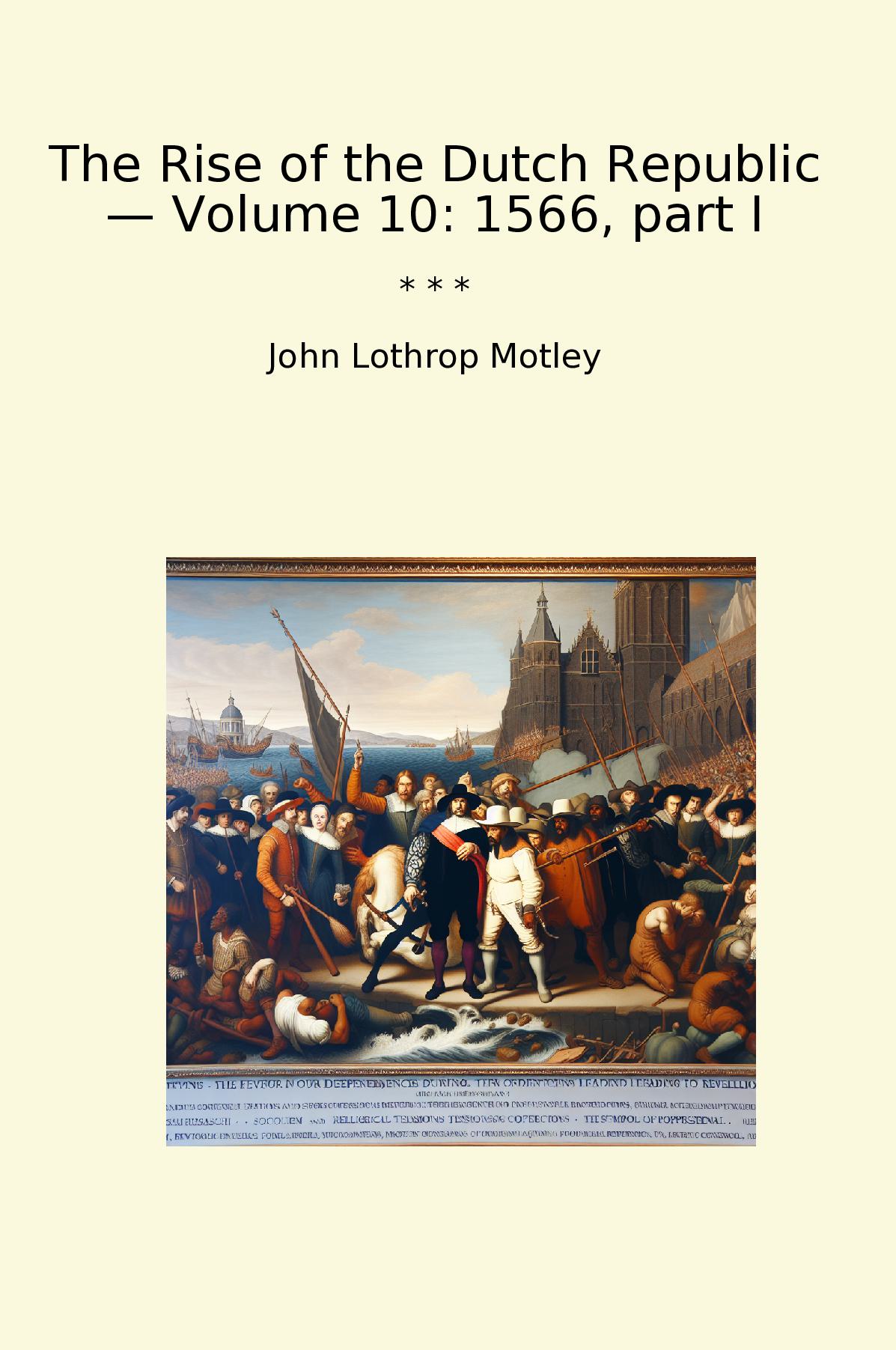 The Rise of the Dutch Republic — Volume 10: 1566, part I
