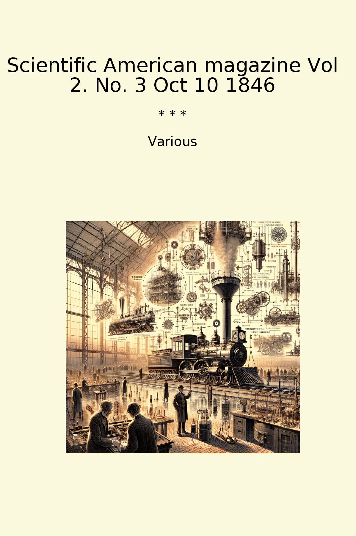 Scientific American magazine Vol 2. No. 3 Oct 10 1846