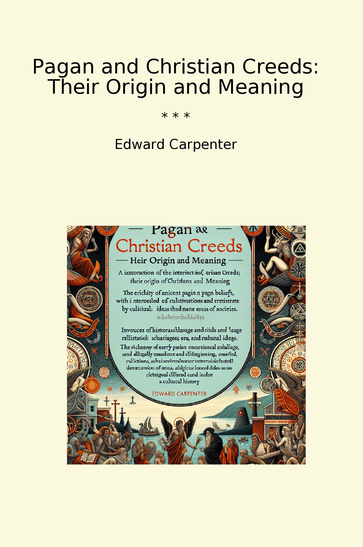 Pagan and Christian Creeds: Their Origin and Meaning