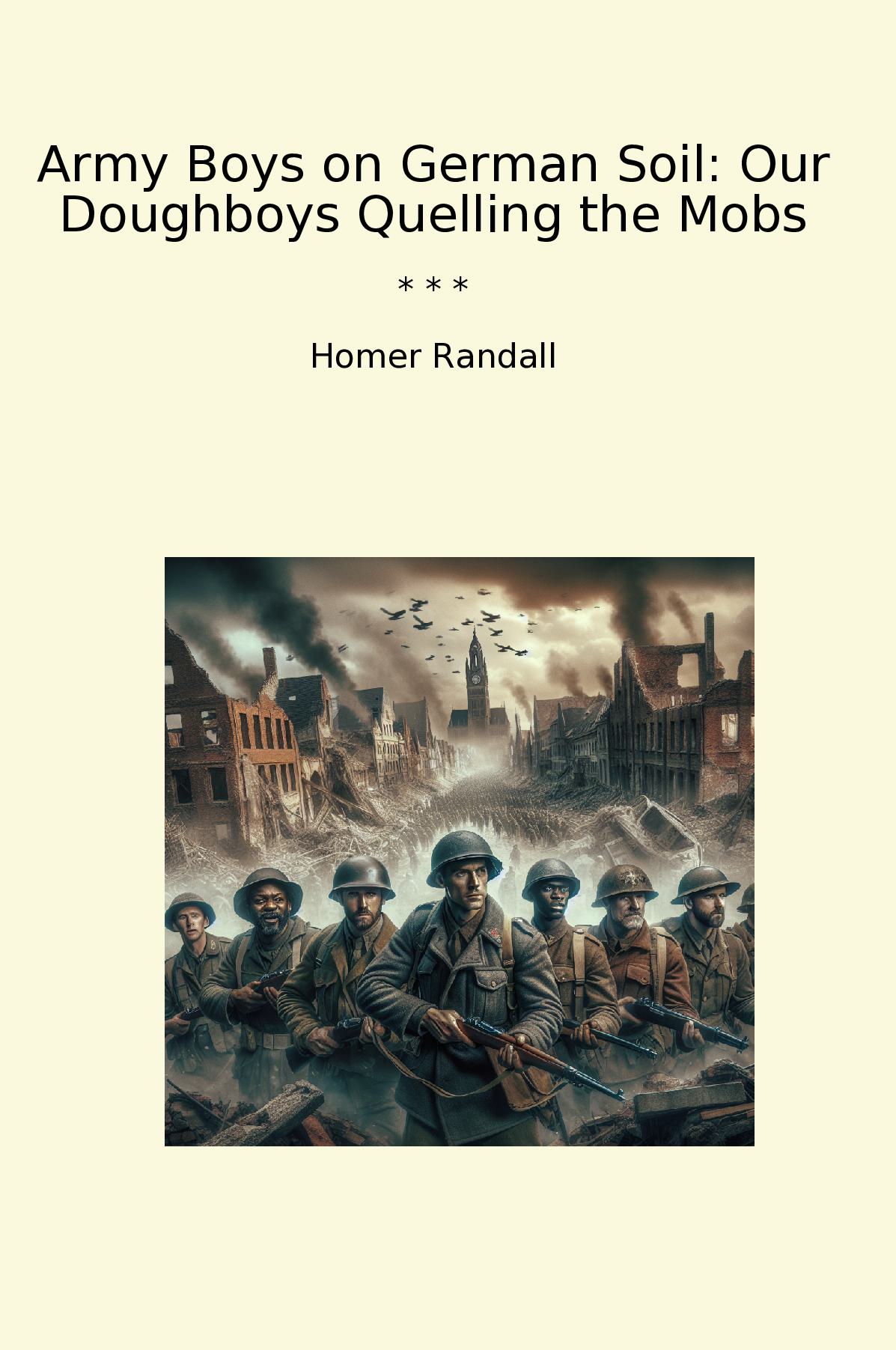 Army Boys on German Soil: Our Doughboys Quelling the Mobs