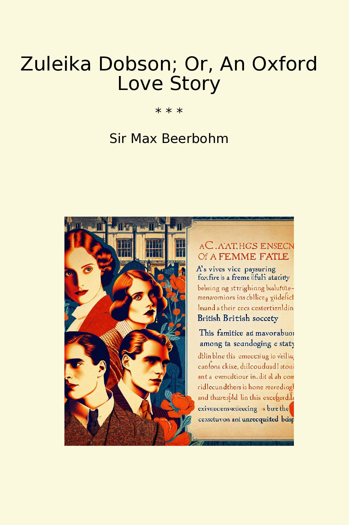 Zuleika Dobson; Or, An Oxford Love Story