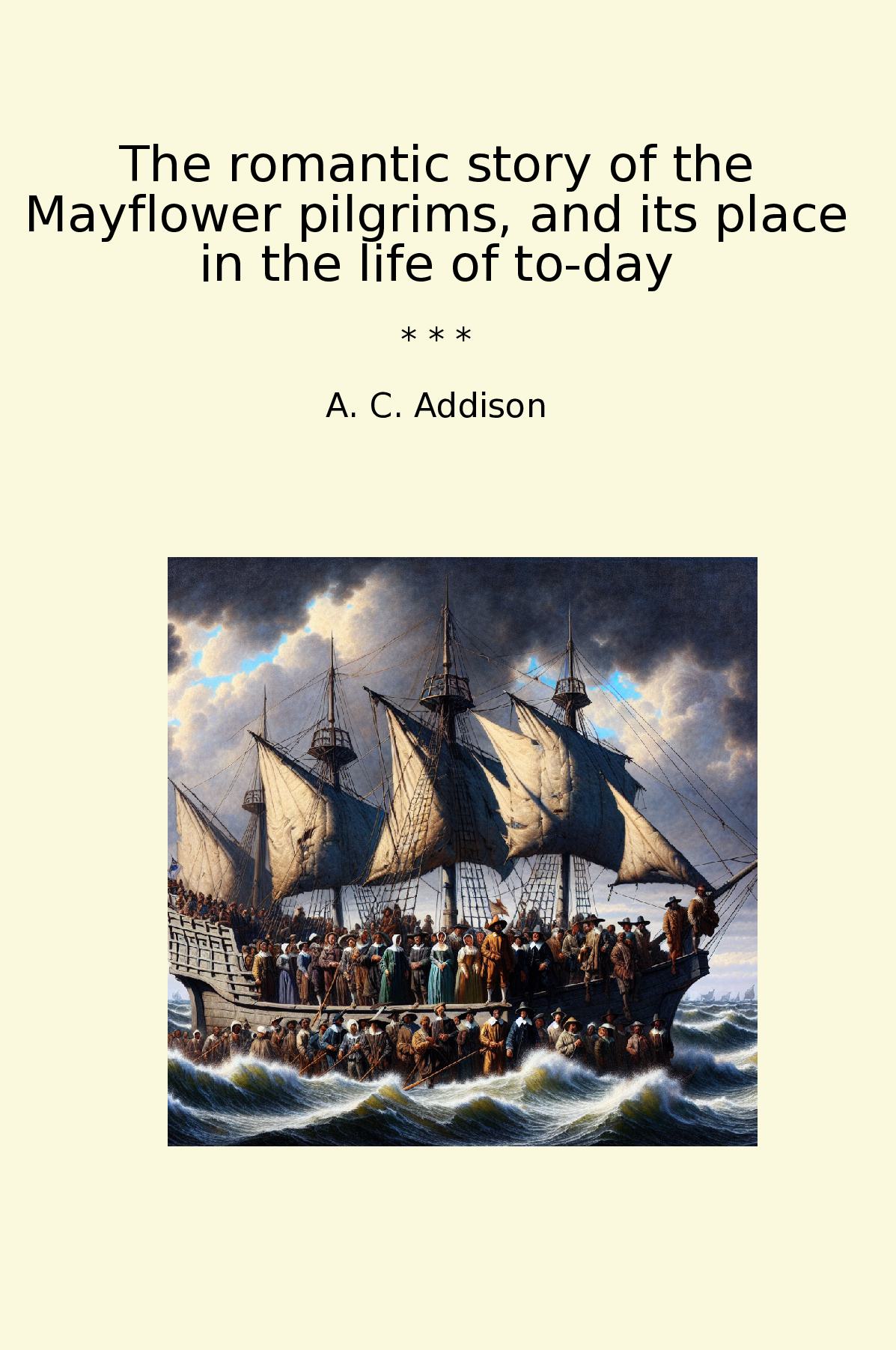 The romantic story of the Mayflower pilgrims, and its place in the life of to-day