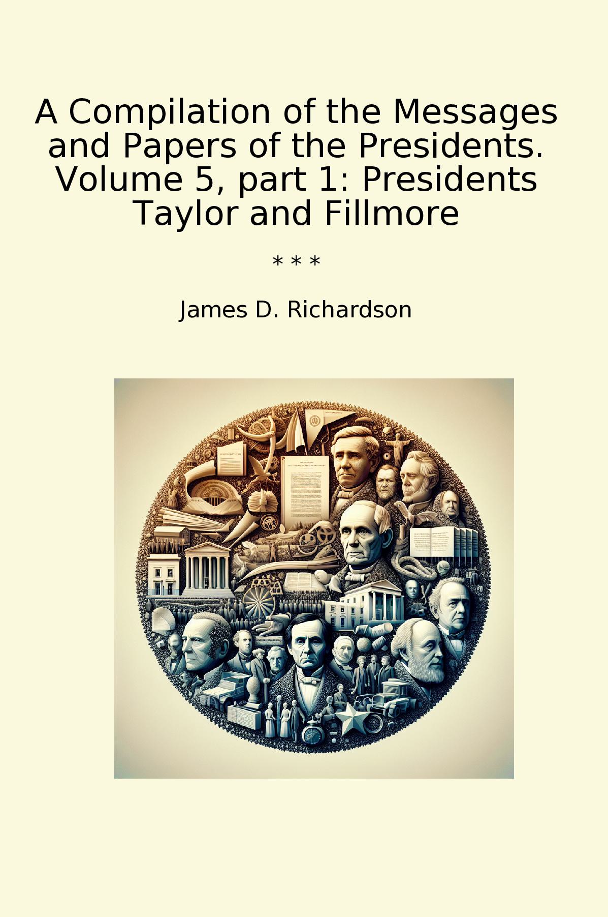 A Compilation of the Messages and Papers of the Presidents. Volume 5, part 1: Presidents Taylor and Fillmore