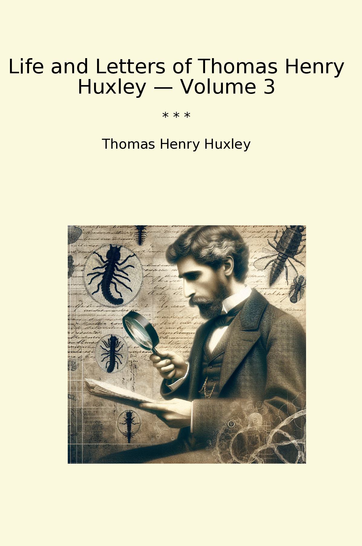 Life and Letters of Thomas Henry Huxley — Volume 3
