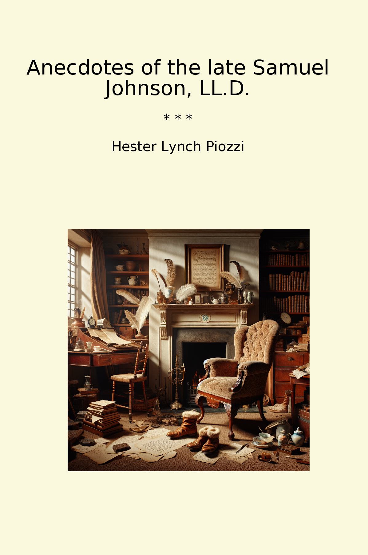 Anecdotes of the late Samuel Johnson, LL.D.