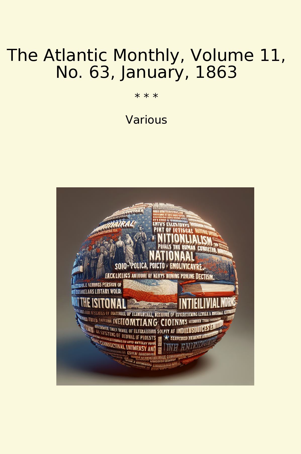 The Atlantic Monthly, Volume 11, No. 63, January, 1863
