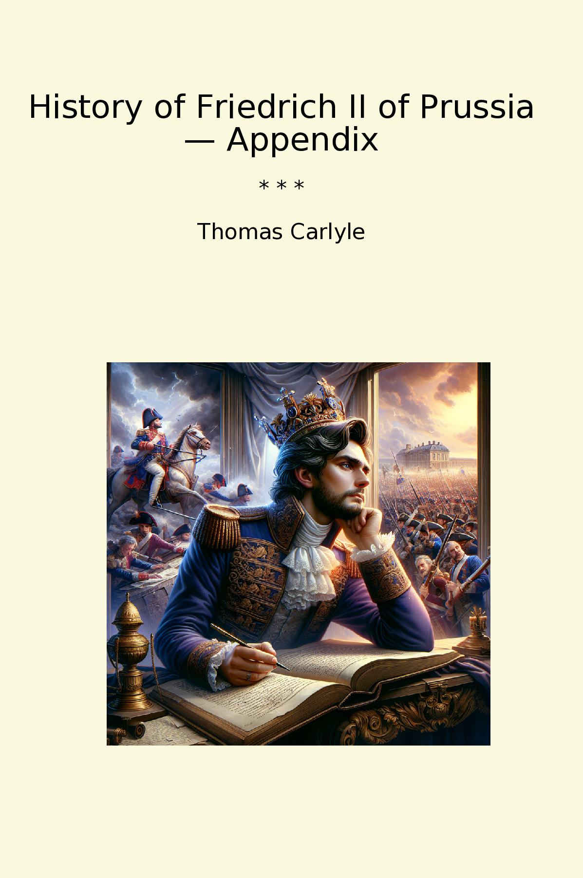 History of Friedrich II of Prussia — Appendix