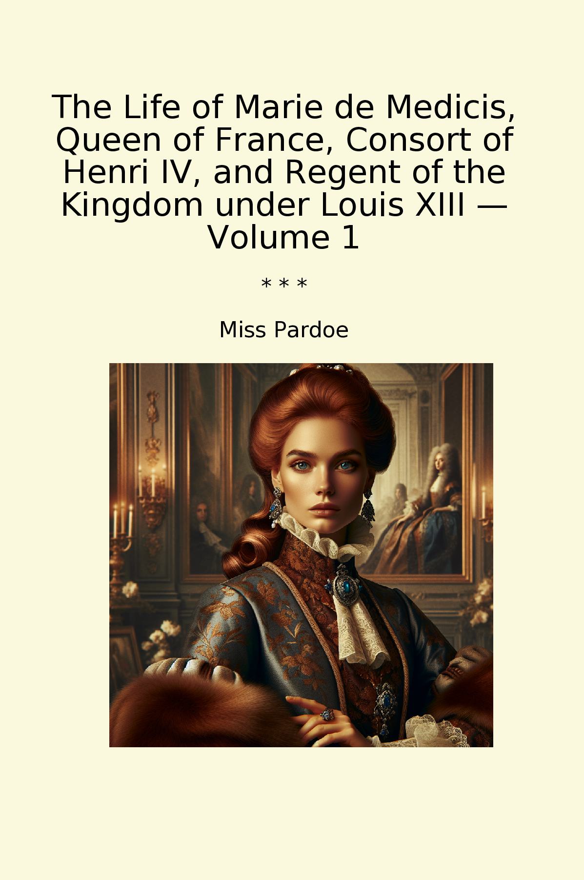The Life of Marie de Medicis, Queen of France, Consort of Henri IV, and Regent of the Kingdom under Louis XIII — Volume 1