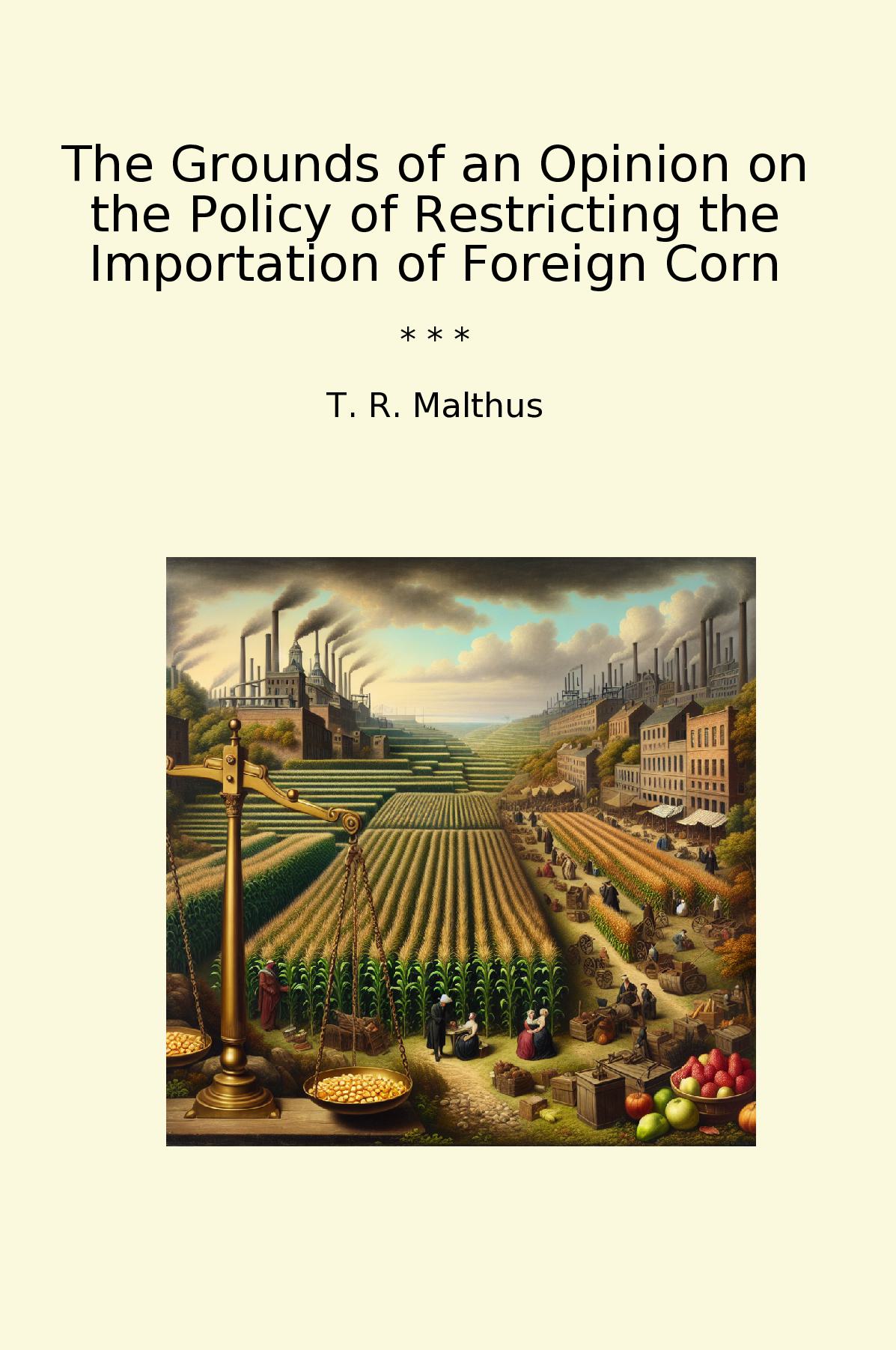 The Grounds of an Opinion on the Policy of Restricting the Importation of Foreign Corn