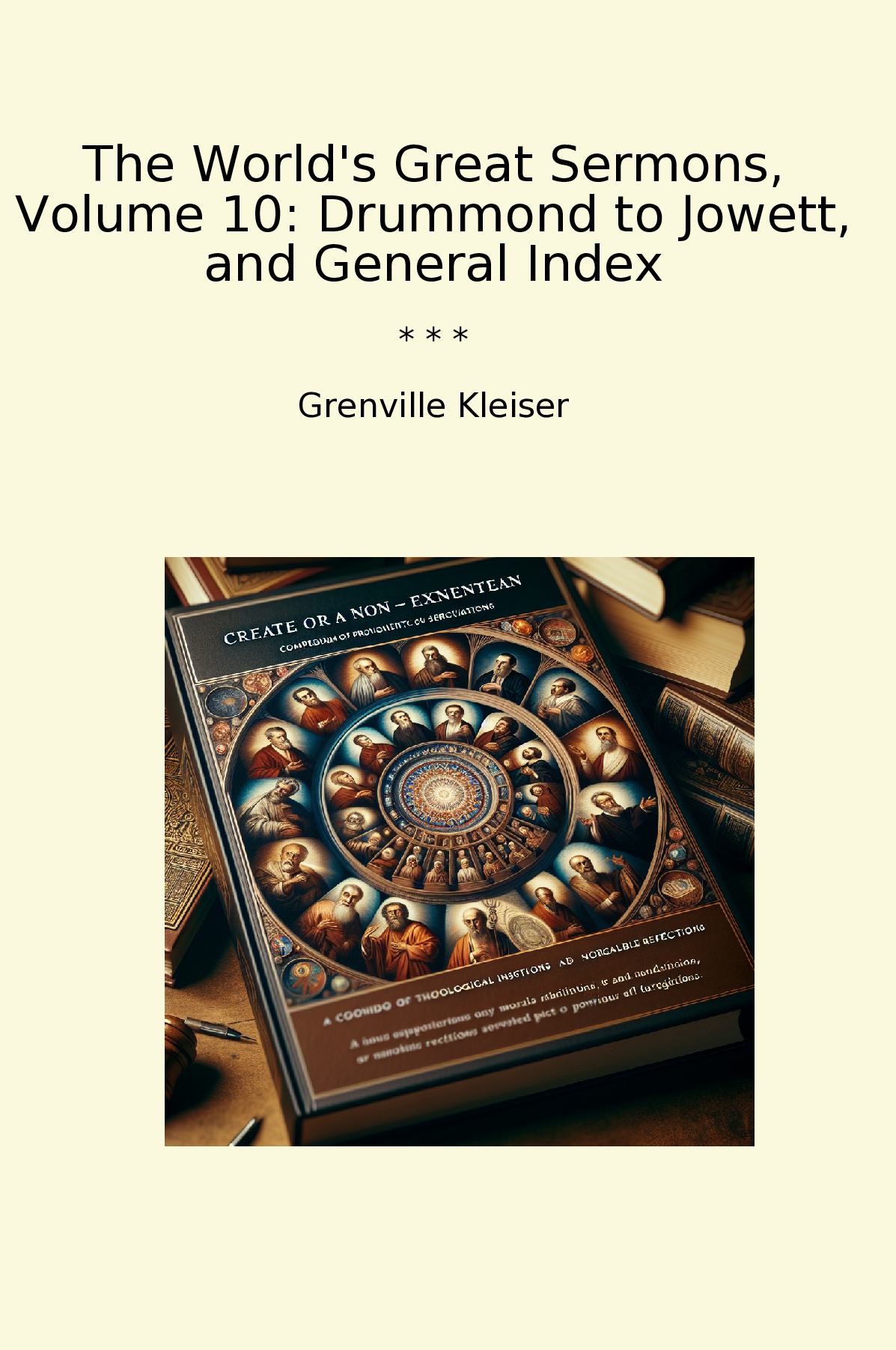 The World's Great Sermons, Volume 10: Drummond to Jowett, and General Index