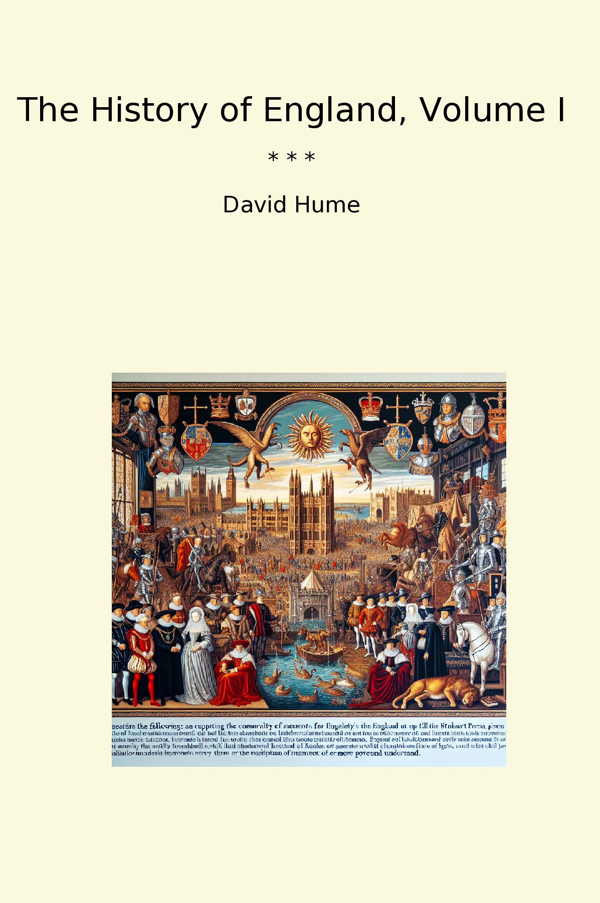 The History of England, Volume I