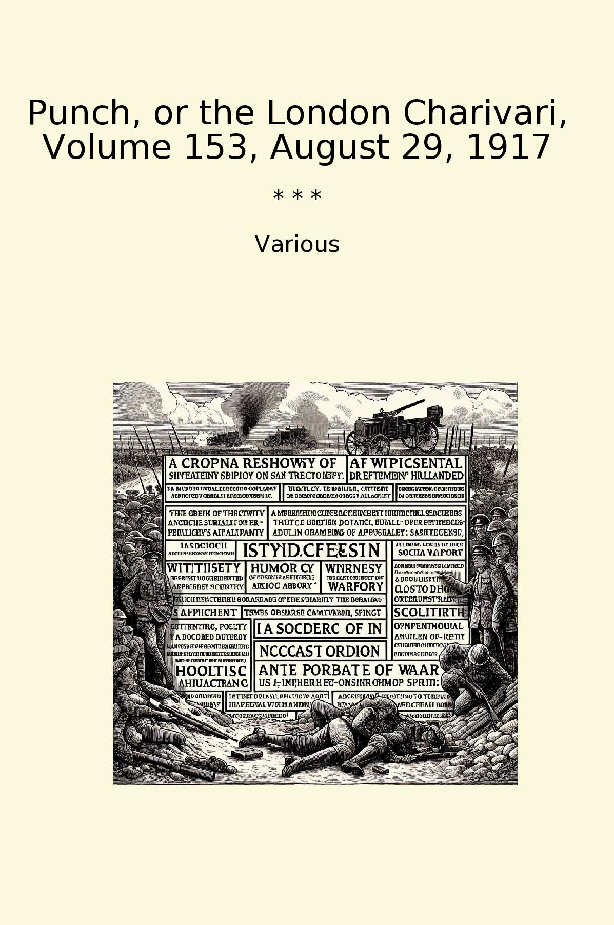 Punch, or the London Charivari, Volume 153, August 29, 1917
