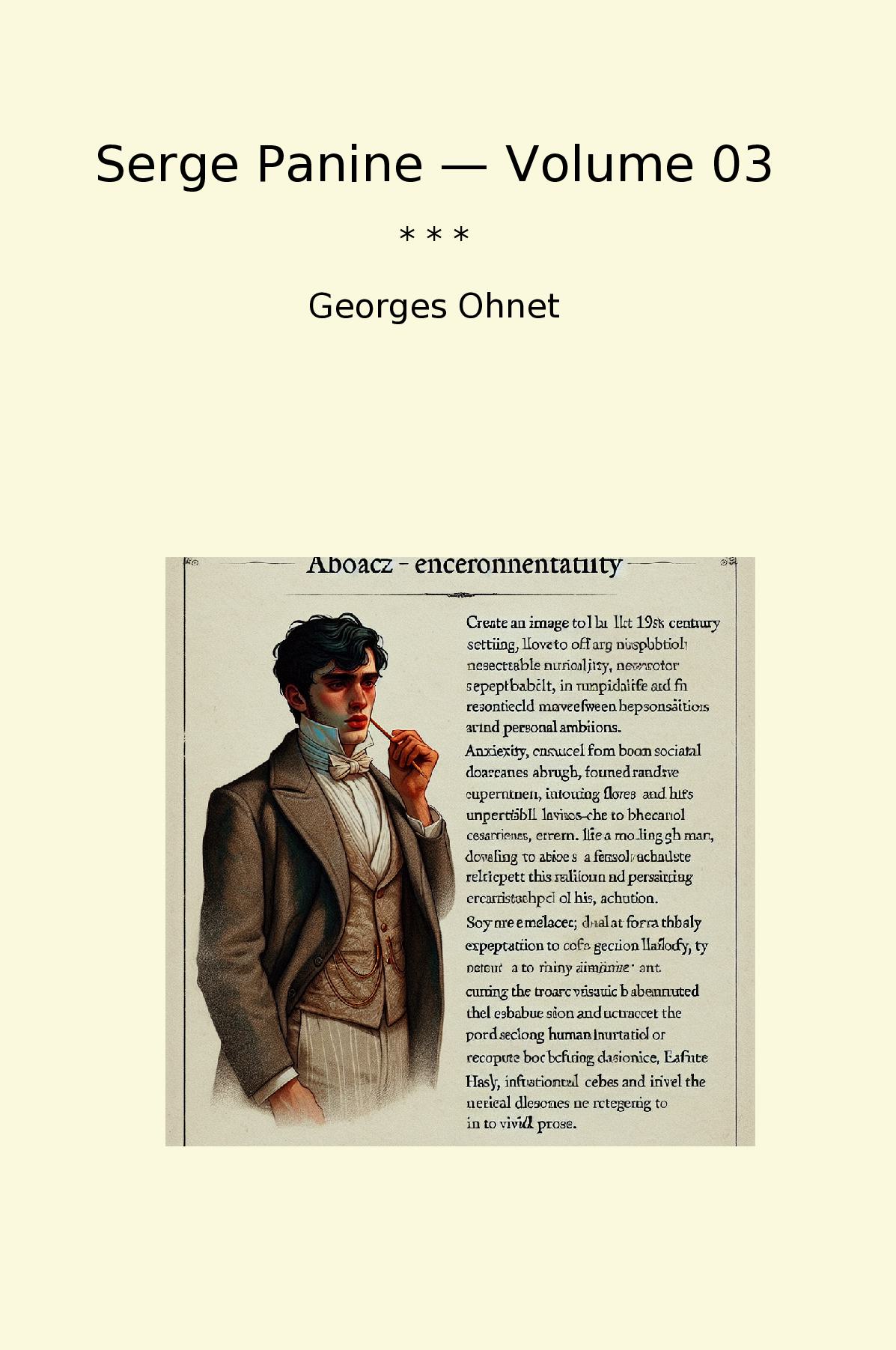 Serge Panine — Volume 03