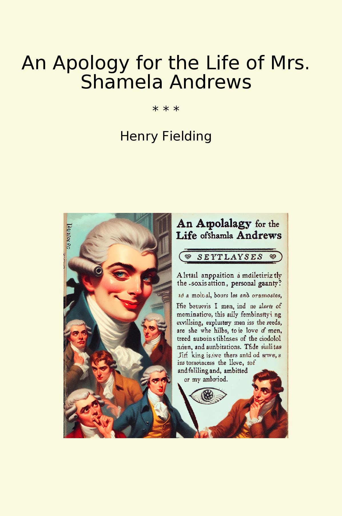 An Apology for the Life of Mrs. Shamela Andrews