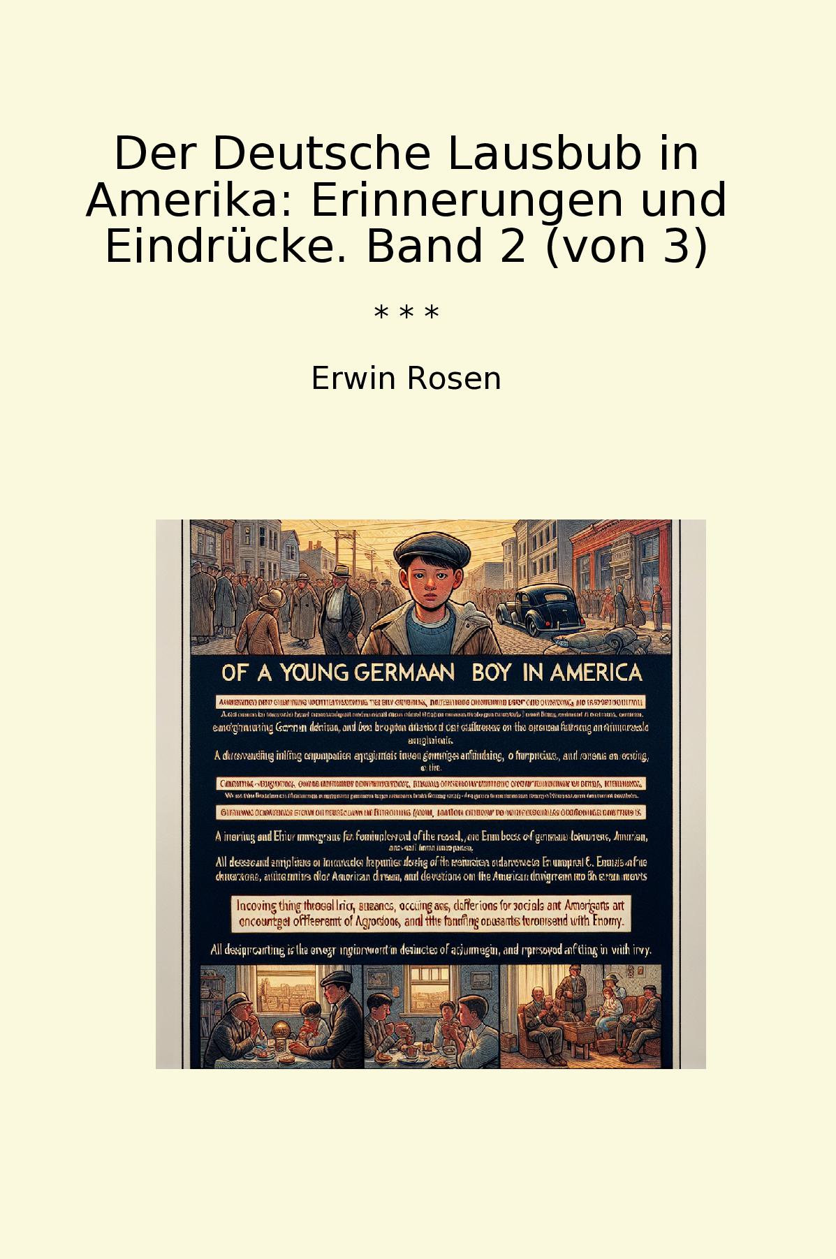 Der Deutsche Lausbub in Amerika: Erinnerungen und Eindrücke. Band 2 (von 3)