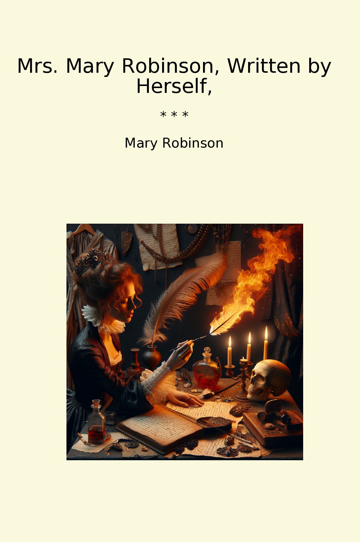 Mrs. Mary Robinson, Written by Herself,