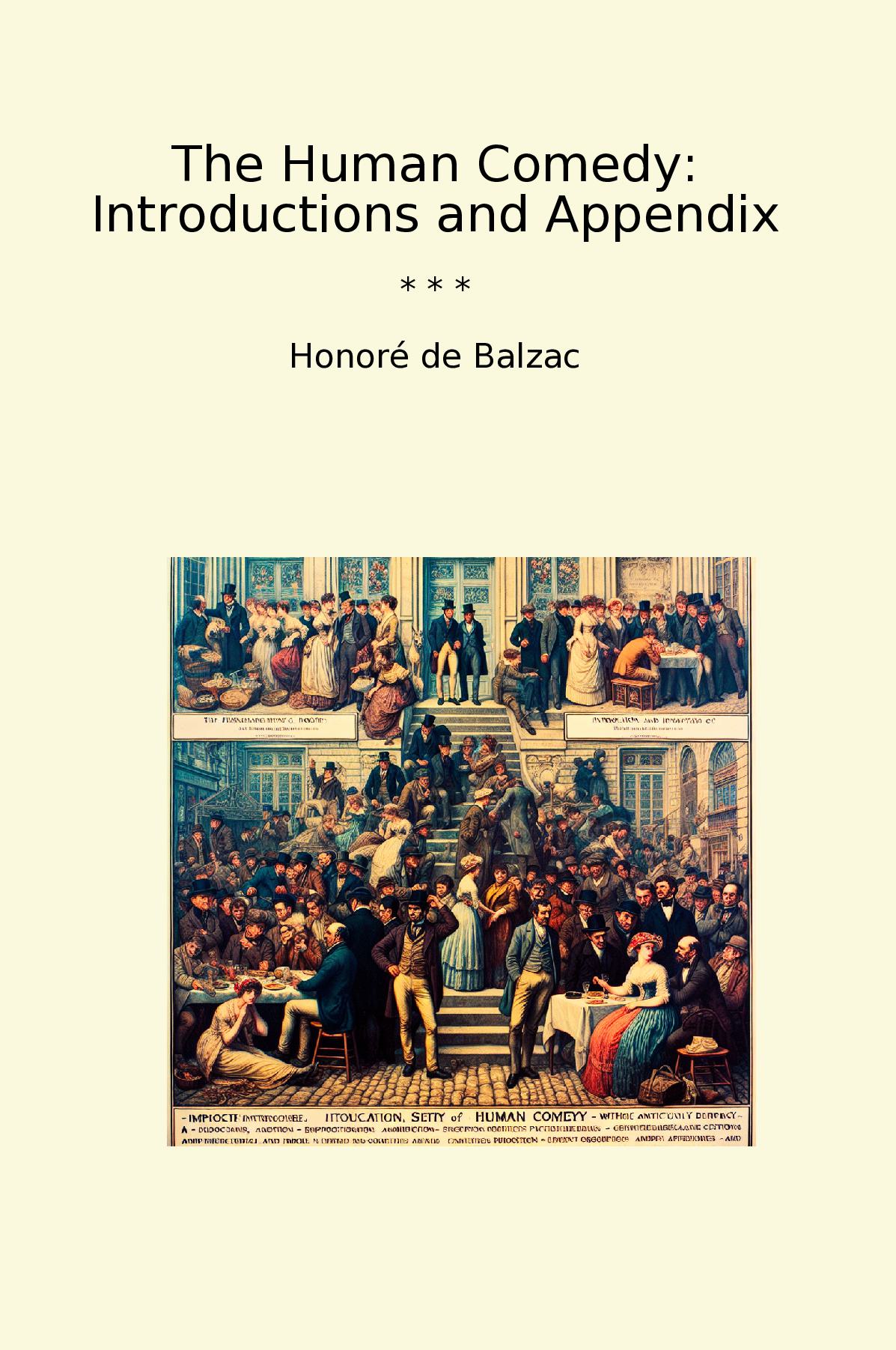 The Human Comedy: Introductions and Appendix