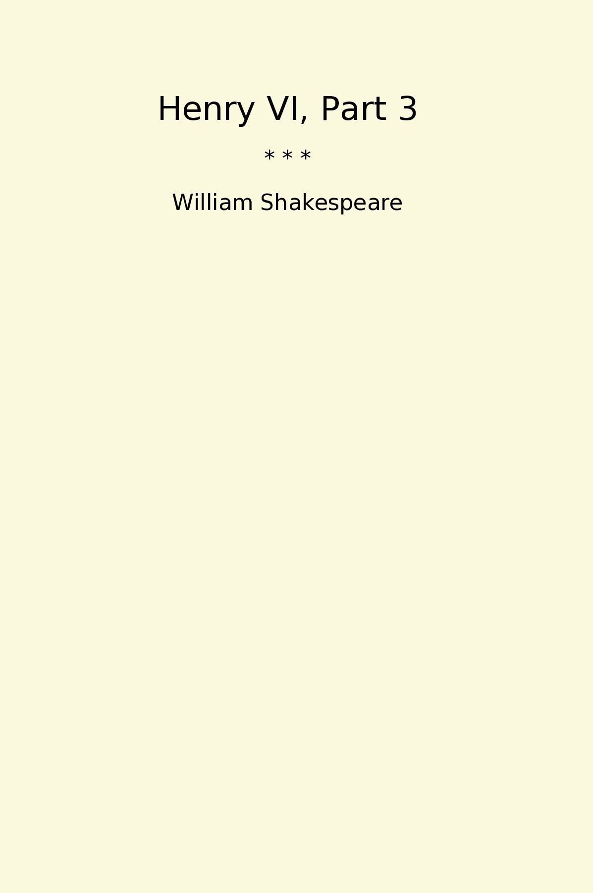 Henry VI, Part 3