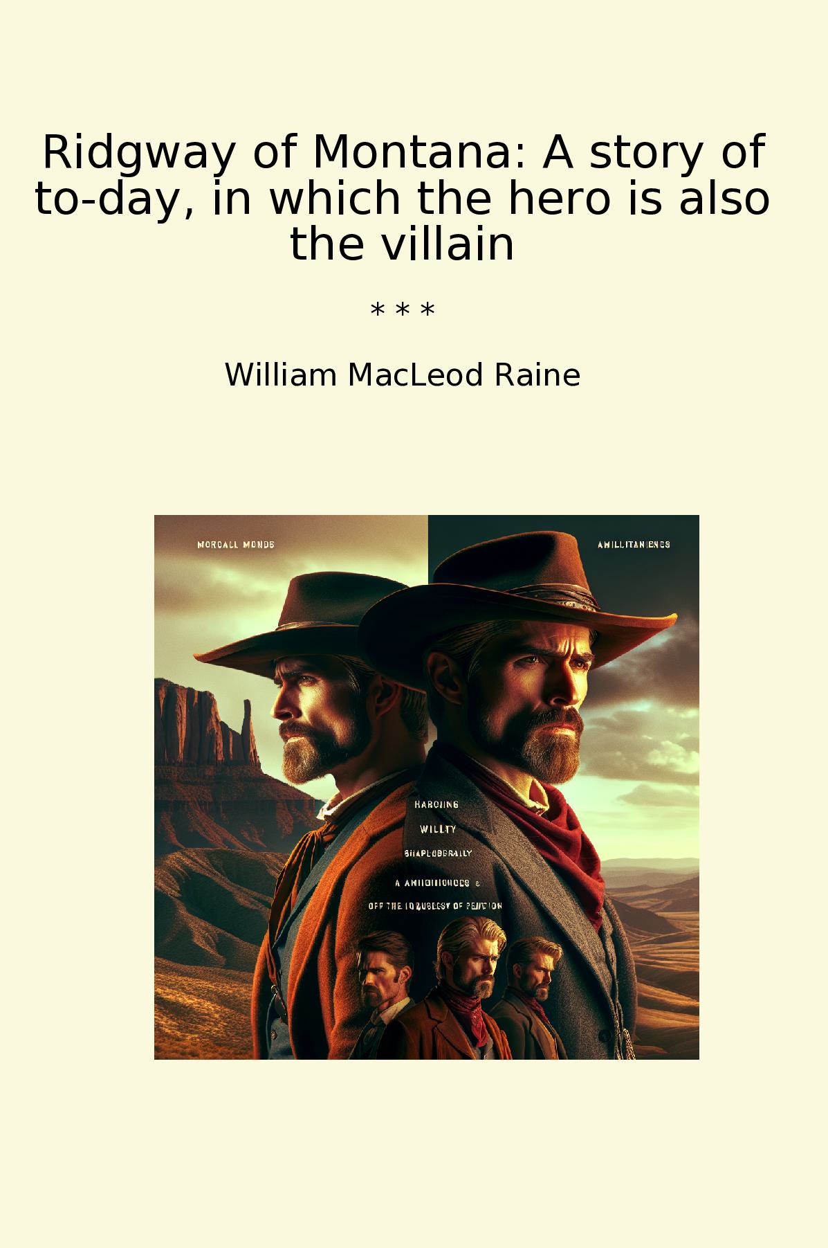 Ridgway of Montana: A story of to-day, in which the hero is also the villain