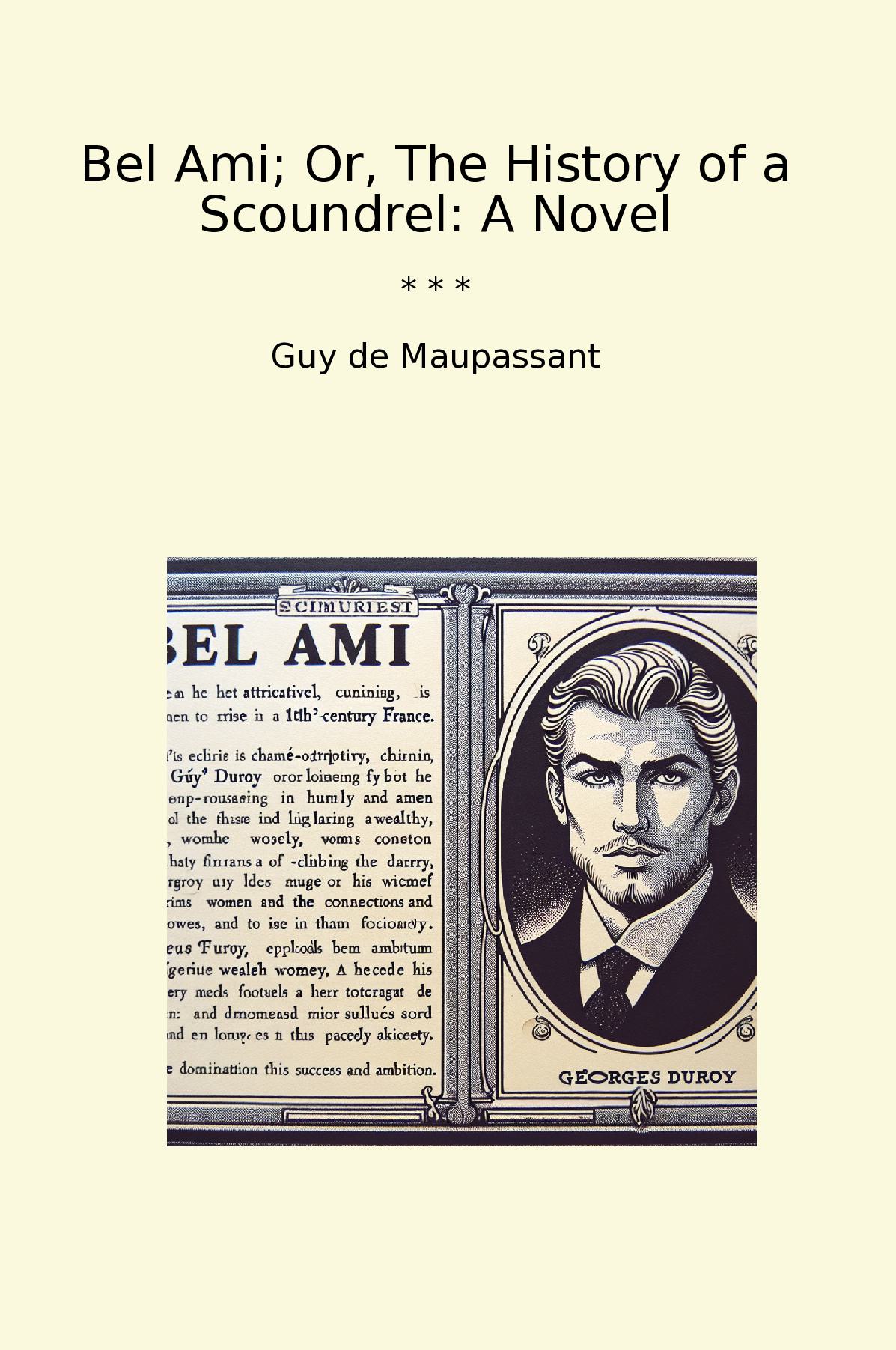 Bel Ami; Or, The History of a Scoundrel: A Novel