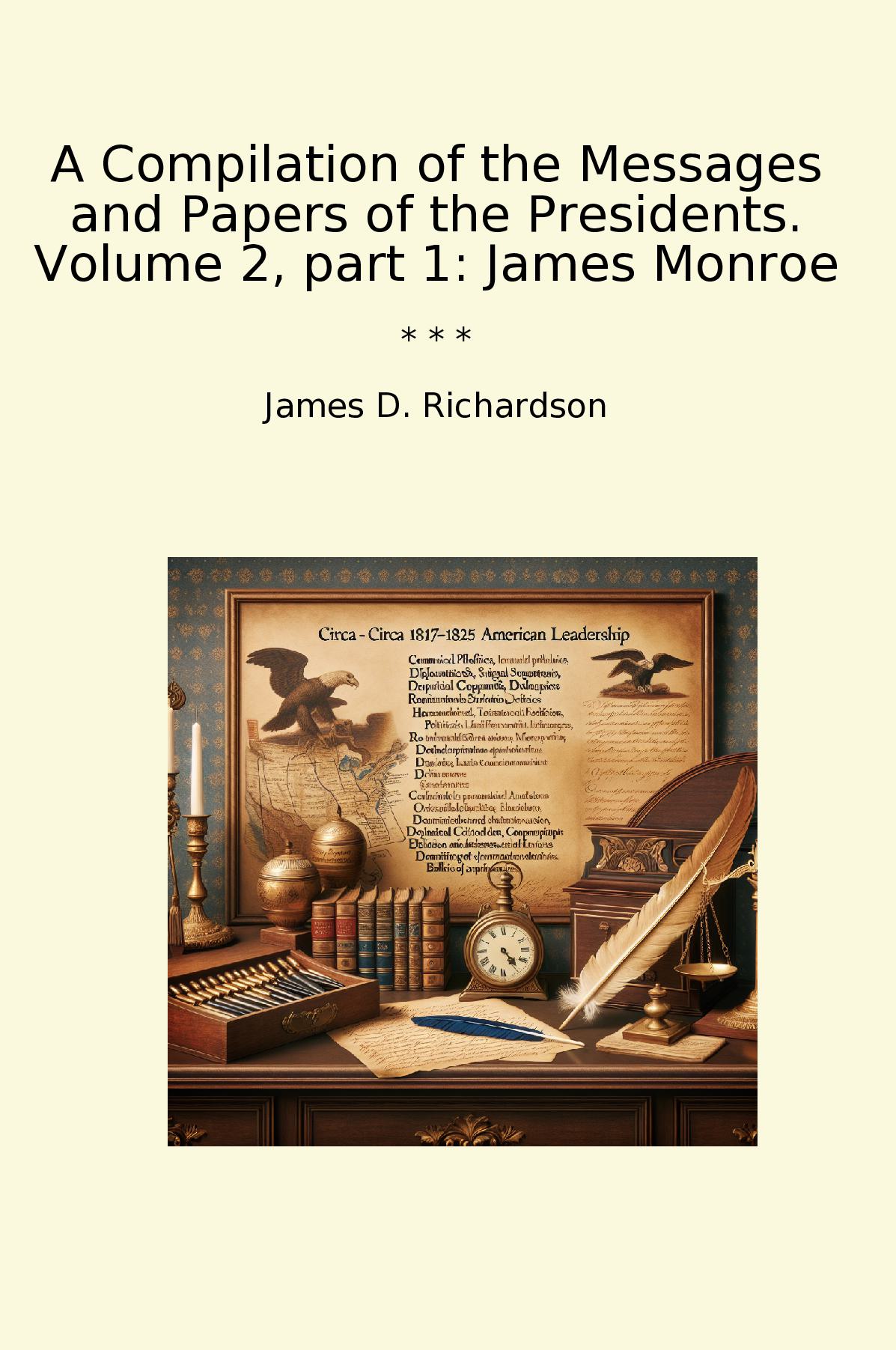 A Compilation of the Messages and Papers of the Presidents. Volume 2, part 1: James Monroe