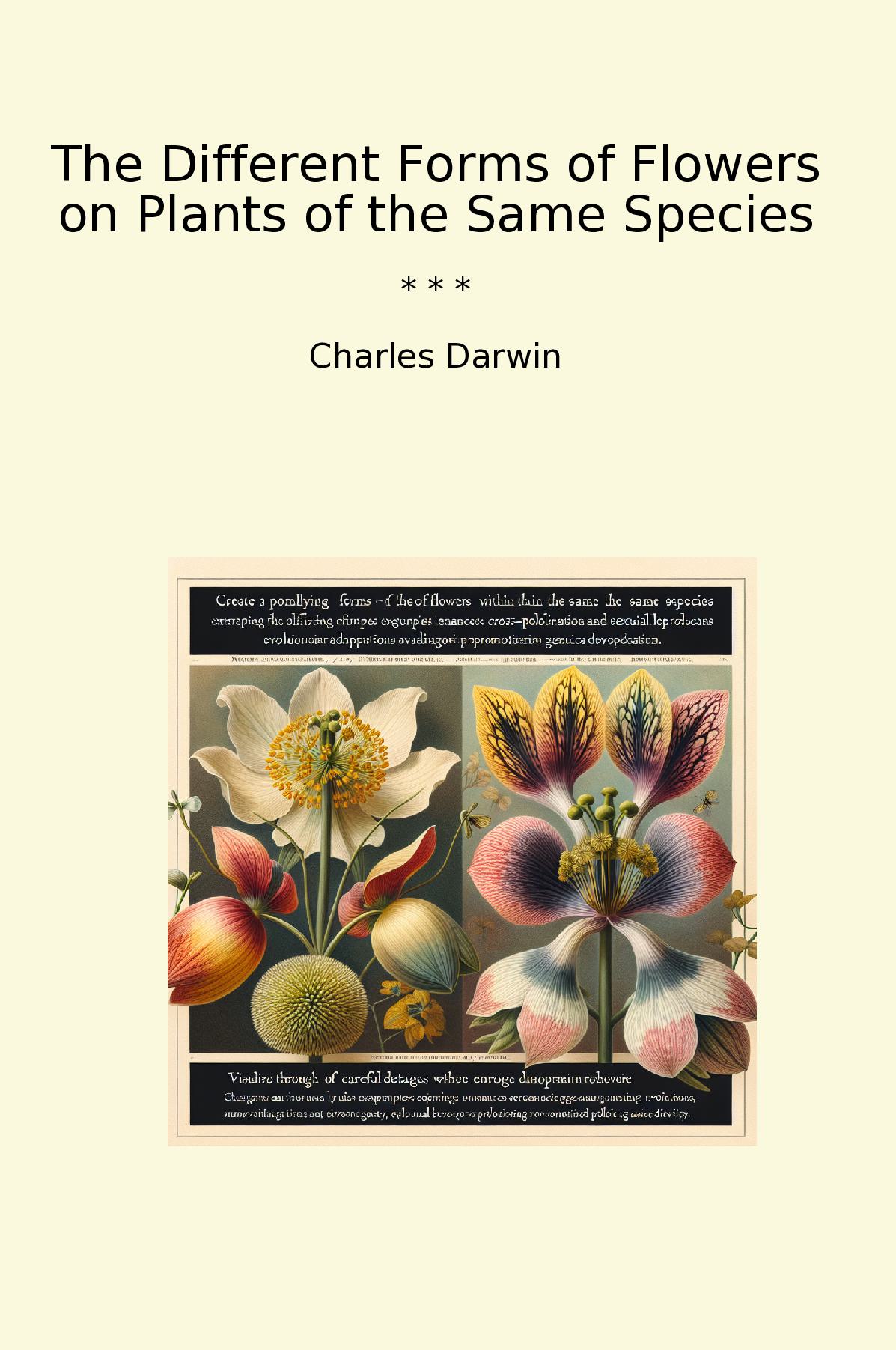 The Different Forms of Flowers on Plants of the Same Species