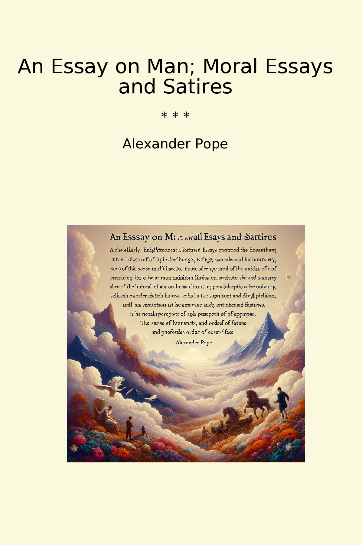 An Essay on Man; Moral Essays and Satires