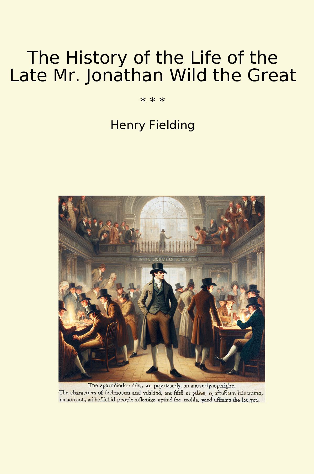 The History of the Life of the Late Mr. Jonathan Wild the Great