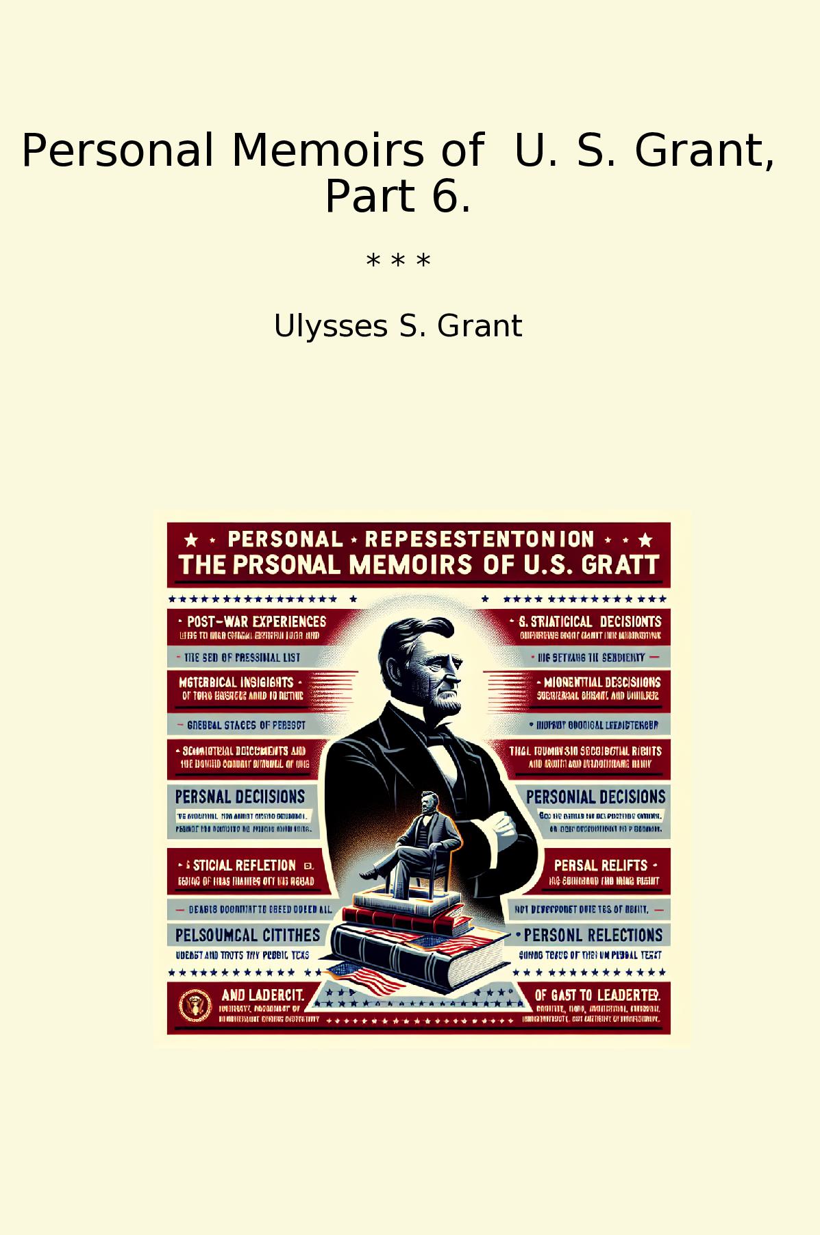 Personal Memoirs of  U. S. Grant, Part 6.