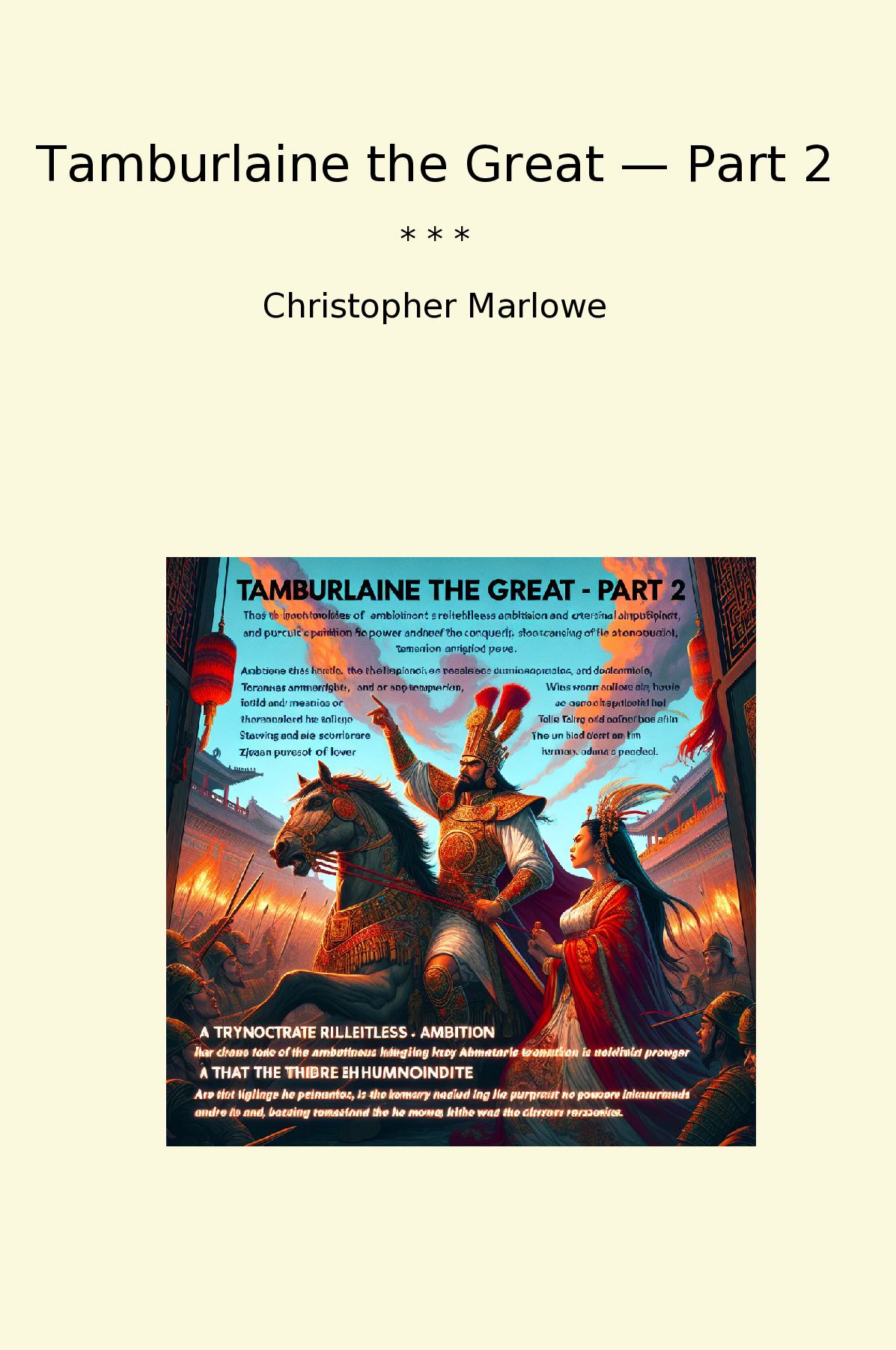 Tamburlaine the Great — Part 2