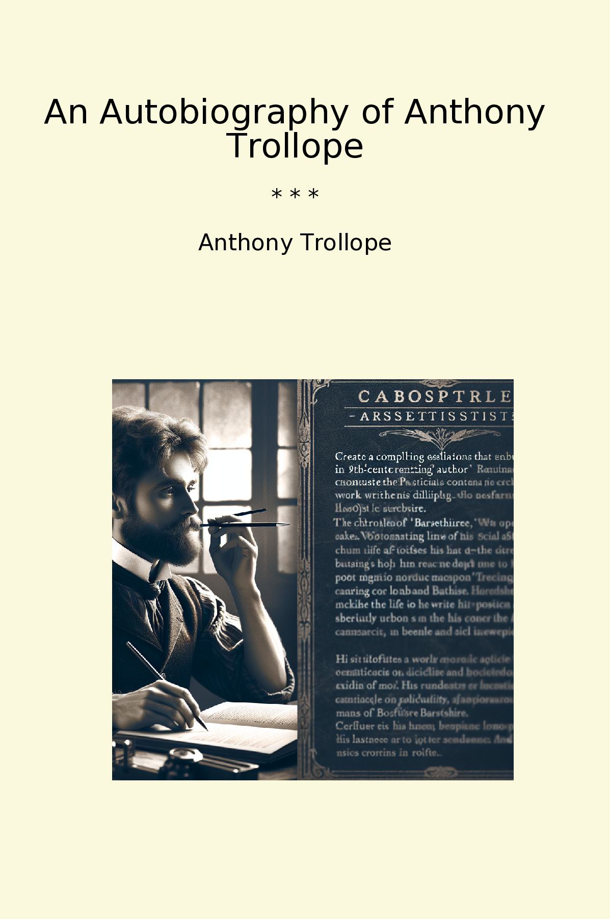 An Autobiography of Anthony Trollope