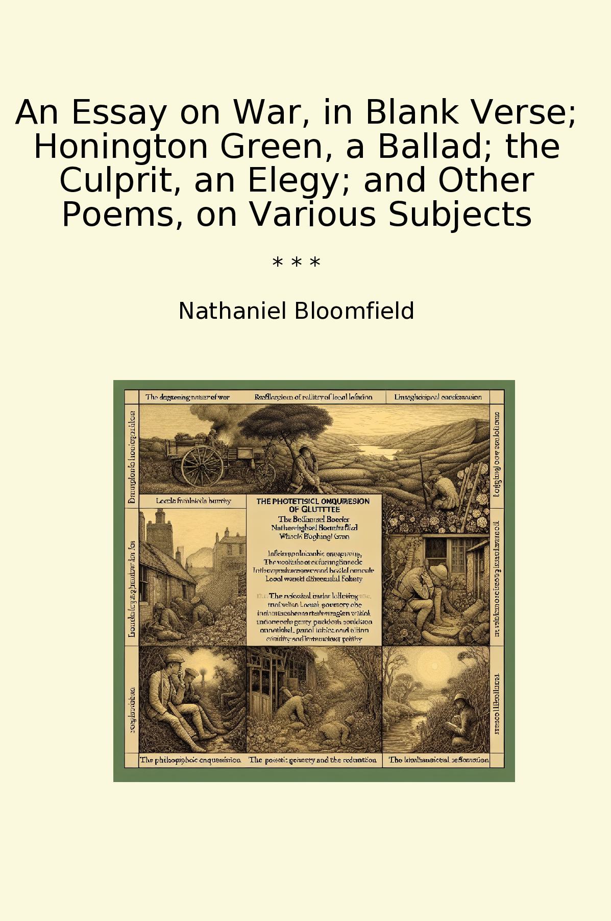 An Essay on War, in Blank Verse; Honington Green, a Ballad; the Culprit, an Elegy; and Other Poems, on Various Subjects