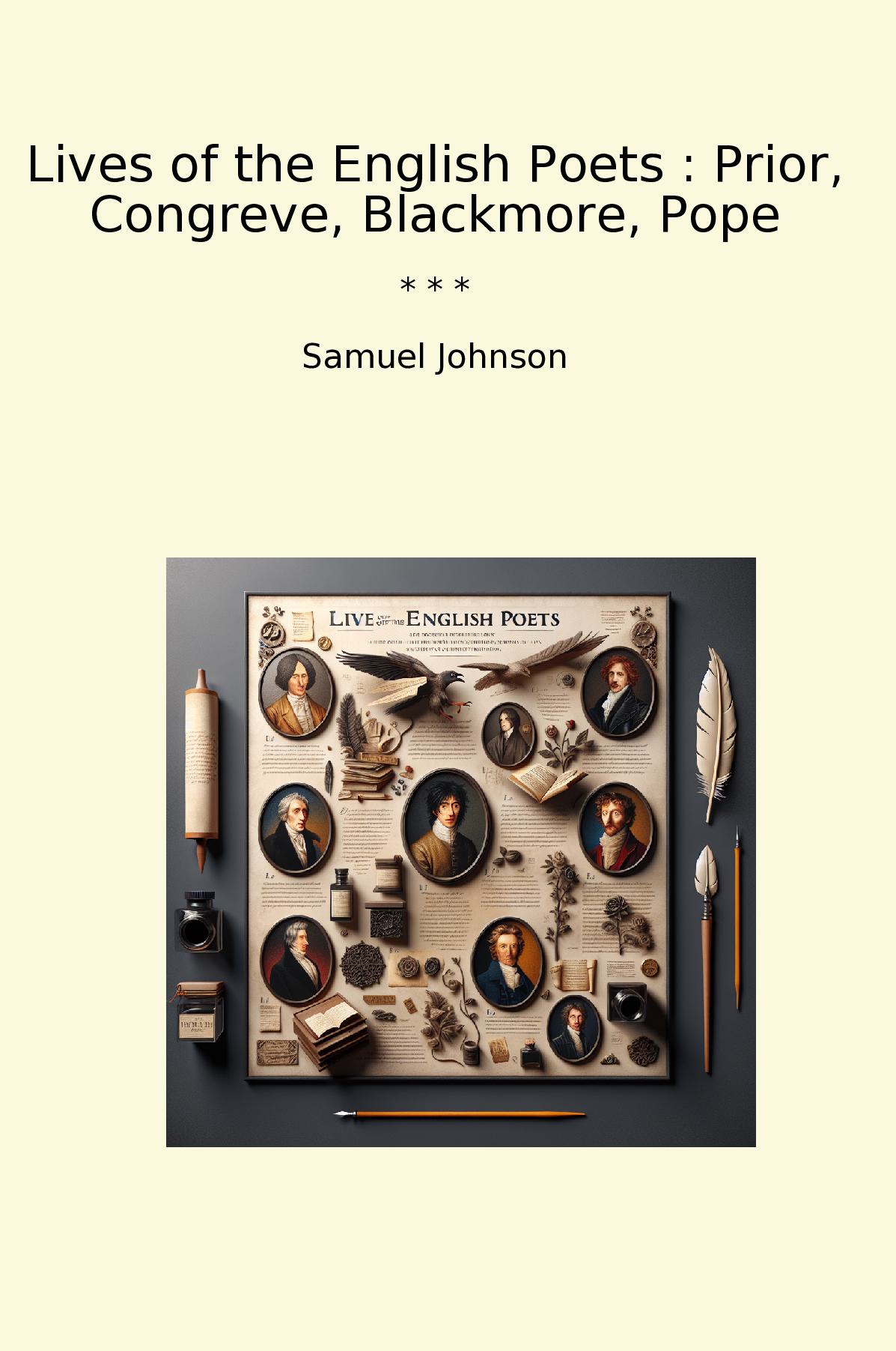 Lives of the English Poets : Prior, Congreve, Blackmore, Pope
