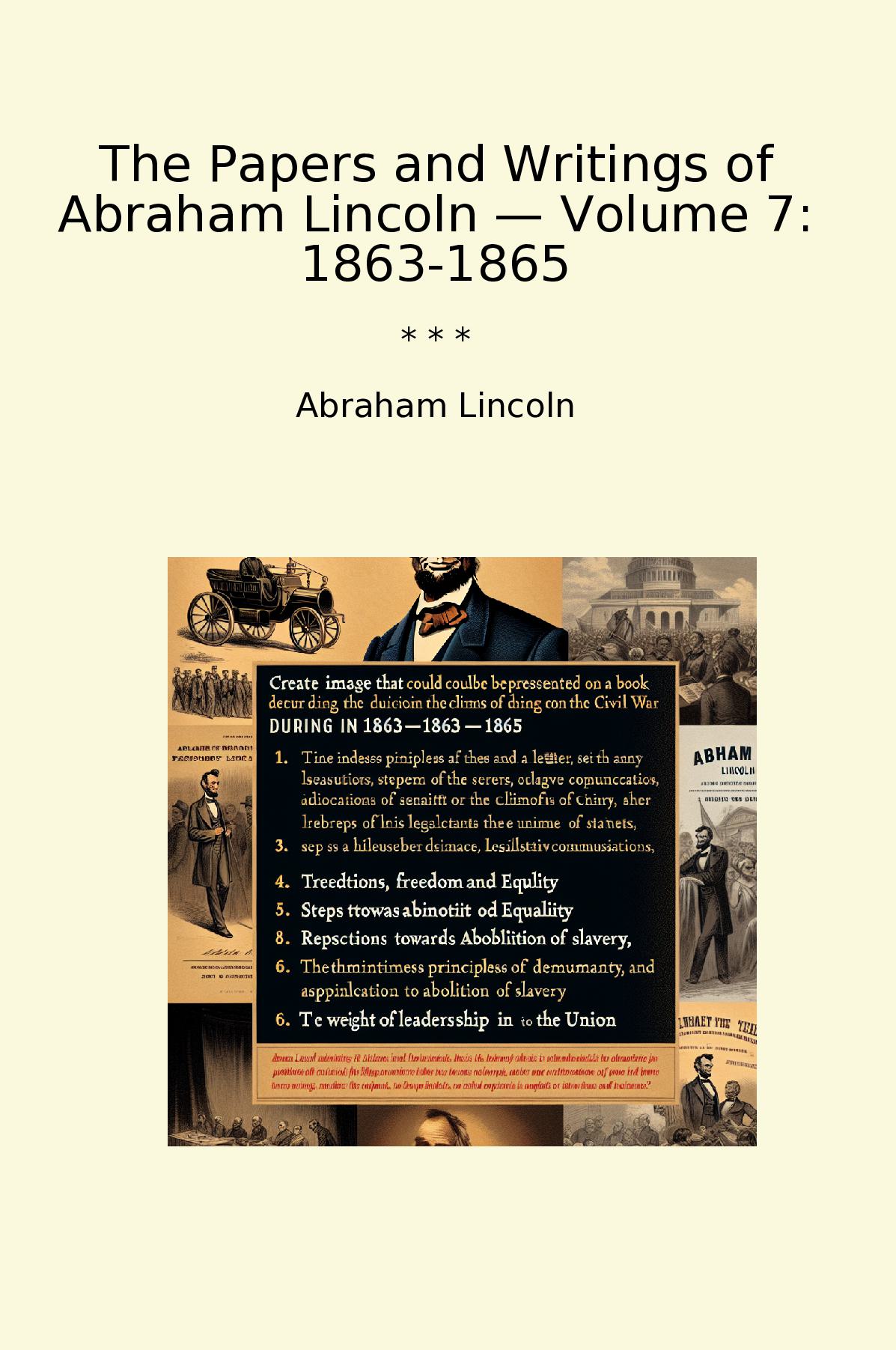 The Papers and Writings of Abraham Lincoln — Volume 7: 1863-1865