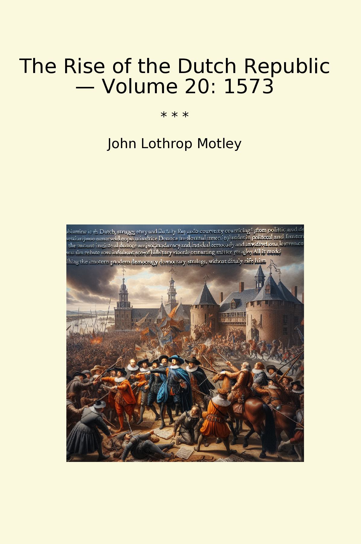 The Rise of the Dutch Republic — Volume 20: 1573