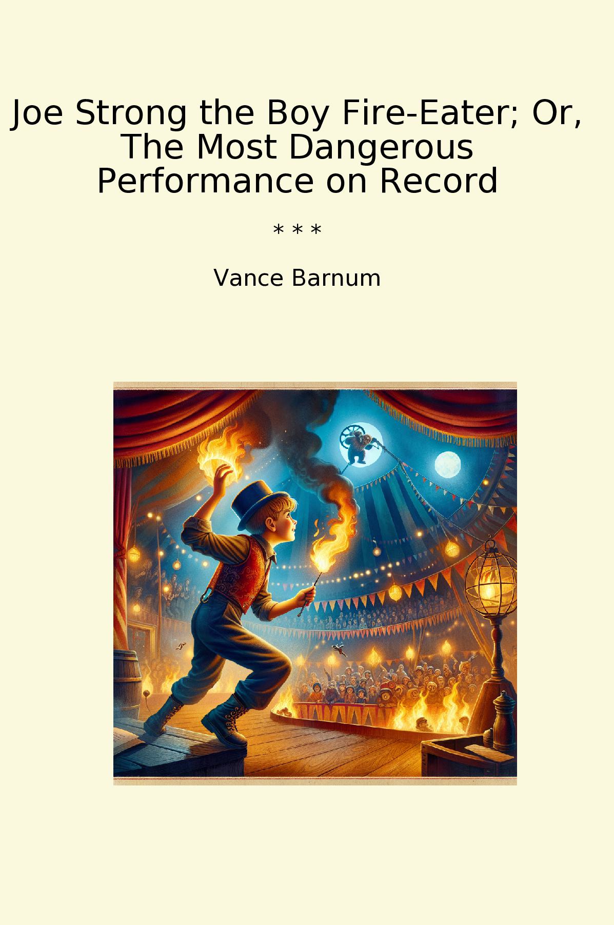 Joe Strong the Boy Fire-Eater; Or, The Most Dangerous Performance on Record