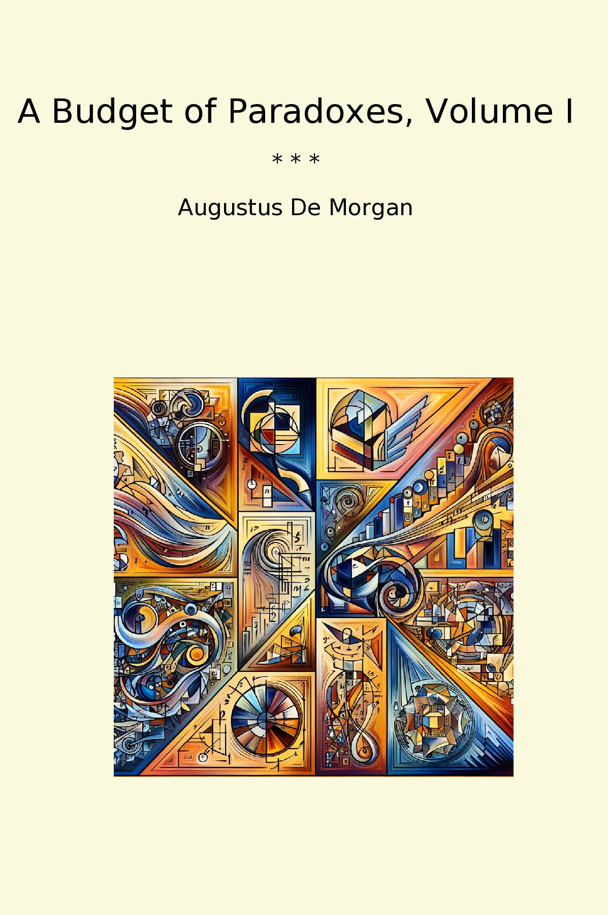 A Budget of Paradoxes, Volume I