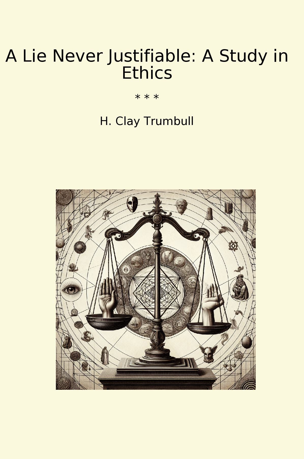 A Lie Never Justifiable: A Study in Ethics