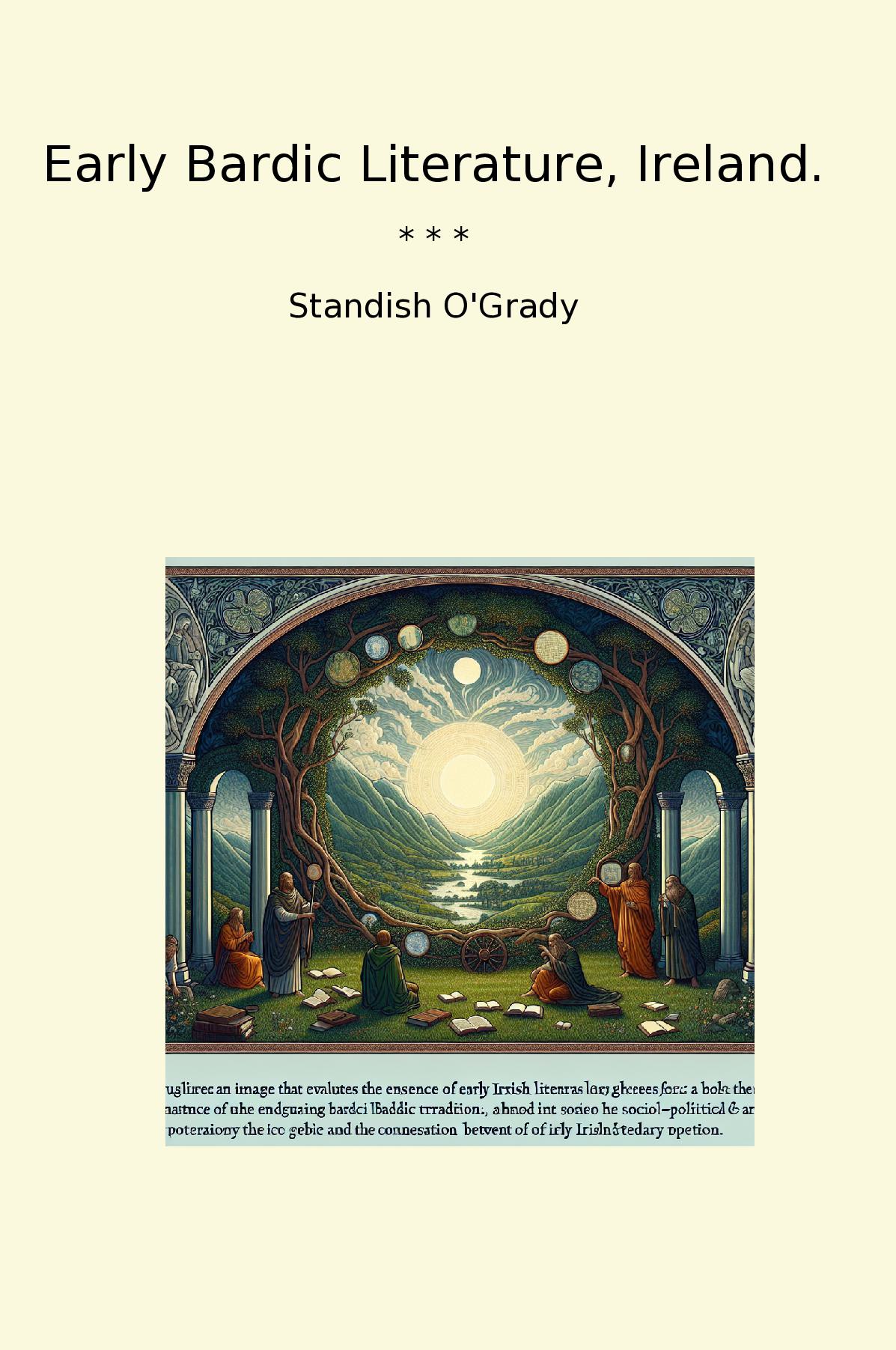Early Bardic Literature, Ireland.